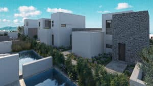 Townhouses with private pool - Ag. Anna